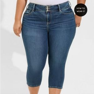 Torrid Crop Jegging Skinny Super Soft High-Rise Jean size 14